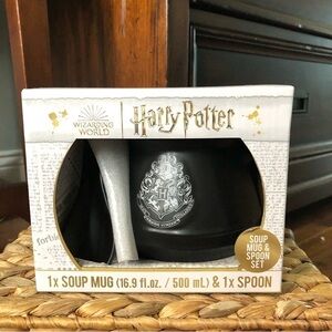 Harry Potter ceramic Cauldron Soup Mug & Spoon set